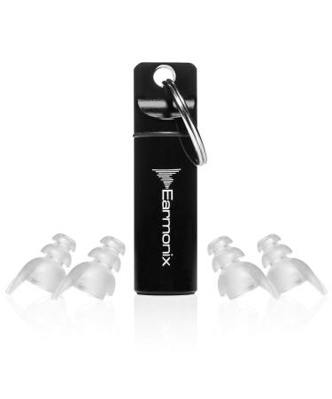 Music Plus High Fidelity Ear Plugs - Noise Reduction for Concerts Musicians Sports Events and More - Reusable Earplugs - Transparent Soft Medical Grade TPE