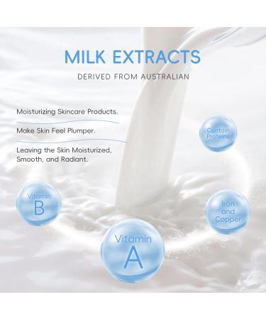 INSEEK Milk Skin Care Sets for Teen Girls Deep Hydration Skincare Gift Set Natural Milk Extract Face Care Kit Nourish dry and Rough Skin Restore Elasticity and Tighten Pores Repair Barrier - Buy Online on GoSupps.com