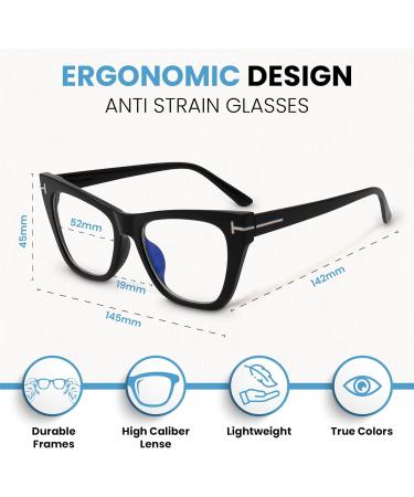 Yogo Vision Blue Light Blocking Glasses - 3 Pack | Computer Glasses & Anti-Glare for Eye Strain Relief | Blue Light Protection for Screens - Buy Online on GoSupps.com