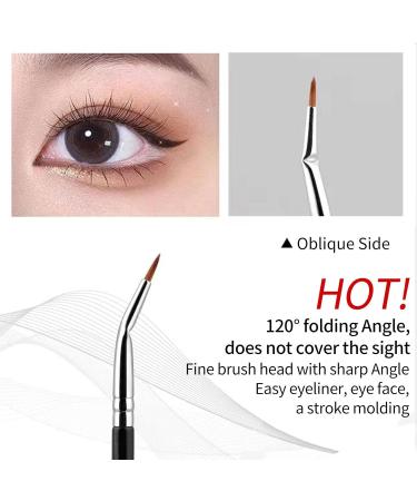 Mascara Fan Brush 120 Angle Eyeliner Brushes Multipurpose Makeup Tool for Lashes and Eyeliners Creating The Perfect Makeup - Buy Online on GoSupps.com