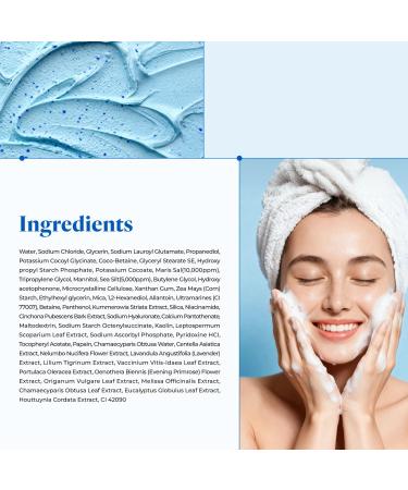 it:fu Deep Pore 2-in-1 Exfoliating Cleanser | Korean Hydrating Face Cleanser | Fungal & Hormonal Acne Support | Enzyme & Dead Sea Mud Formula (4.23 fl. oz) - Buy Online on GoSupps.com