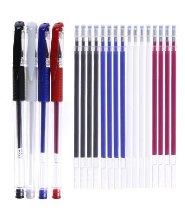 4 Colors Heat Erase Pens with 20 Pieces Heat Erasable Fabric Marking Free Refills for Sewing Quilting and Dressmaking - Buy Online on GoSupps.com
