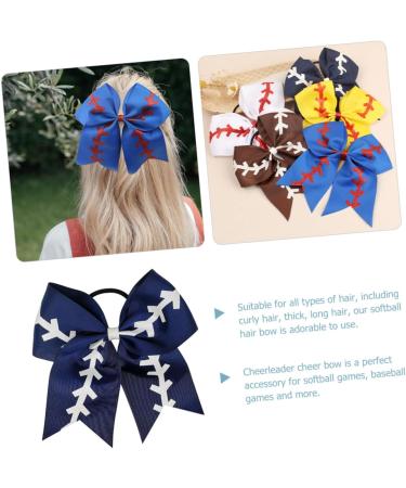 minkissy Kids Baseball Girls Softball Baseball for Kids Barrettes for Girls Softball Scrunchies Softball Bows for Team Bow Scrunchies Cheerleader Bows for Girls Child Ribbon Hair - Buy Online on GoSupps.com