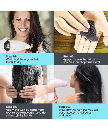 Temporary Hair Color Chalk & Wax for Kids | Fun Birthday & Party Gift | Safe for Girls Ages 4-9 | Cosplay & Holiday Use (Black - Buy Online on GoSupps.com