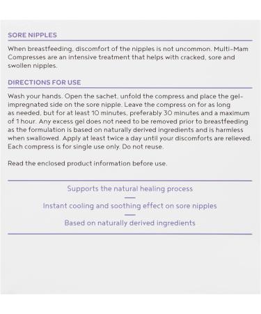 Multi-Mam Soothing Nipple Compress - Relief for Breastfeeding - Buy Online on GoSupps.com