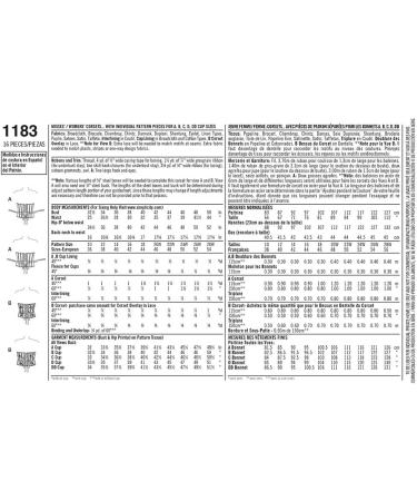 Simplicity US1183AA Women's Corset Sewing Pattern | Sizes 10-18 - Buy Online on GoSupps.com