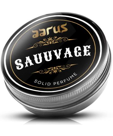 BlueQueen Solid Perfume with Cedar Wood Clary Sage Vetiver Sandalwood Cologne Balm for Men And Women Cologne Balm Travel Cologne Wax India (Sauuvage Solid Perfume)