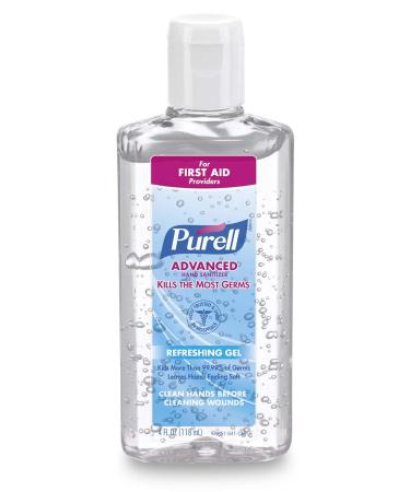 PURELL Advanced Hand Sanitizer 4 fl oz Flip-Cap Bottle - Pack of 24 | First Aid Providers Refreshing Gel - 9651-24 - Buy Online on GoSupps.com