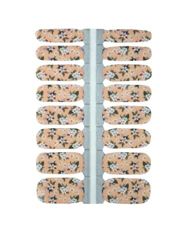 My nails nail foils White Flowers I 16 Ultra-D nne Nail polish strip pattern/white/beige i self-adhesive premium nail art wraps I adheres to natural and lacquered acrylic gel & shellac nails