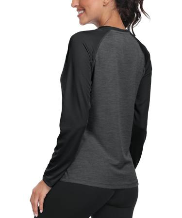 Ajezmax Women s Long-Sleeved UV Shirt | UPF 50+ Quick-Drying Running & Outdoor T-Shirt | Light Dark Gray - Buy Online on GoSupps.com