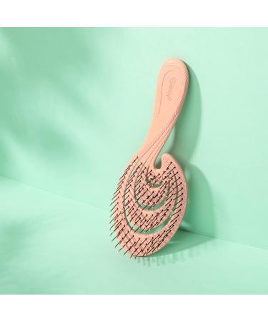 Ninabella Bio Hairbrush - Eco-Friendly Detangler for Curls & Long Hair | Recycled Material - Red Gold - Perfect for Women Men & Children - Buy Online on GoSupps.com