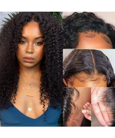 Mongolian Kinky Curly Lace Front Wig 18 | Pre Plucked Pineapple Curl Frontal Wig for Black Women | Human Hair Wet and Wavy Full Lace Wig - Buy Online on GoSupps.com