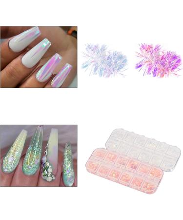 Airsmall 26stk. Nail Sticker Set - Glitter & Sequin Nail Art for Women | Rhinestones & Nail Film for Stunning Manicure Designs - Buy Online on GoSupps.com