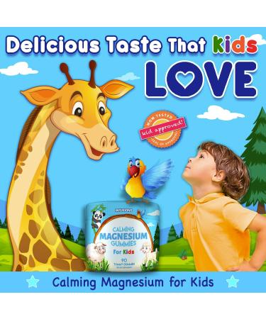Infusions Calm Magnesium Gummies for Kids - 90 Count Vegan Non-GMO Healthy Muscle & Bone Energy Support - Buy Online on GoSupps.com