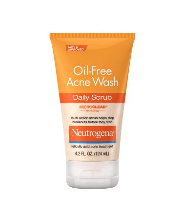 Neutrogena Oil-Free Acne Face Scrub, 2% Salicylic Acid Acne Treatment Medicine, Daily Face Wash to help Prevent Breakouts, Oil Free Exfoliating Facial Cleanser for Acne-Prone Skin, 4.2 fl. oz - Buy Online on GoSupps.com