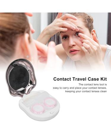 Buy Cartoon Style Pink Contact Lens Container - Travel-Friendly Plastic Case for Individual Use - Buy Online on GoSupps.com