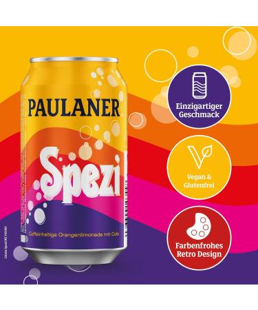 Paulaner Spezi - Soft Drink with Cola & Orange (24x0.33L) - International Shipping Available - Buy Online on GoSupps.com
