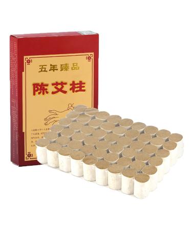 54pcs Moxibustion Sticks Relieve Fatigue Moxa Cone Moxi Stick Five Years Old Pure Moxa Roll Sticks