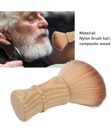 Hair Cutting Neck Dust Brush Home Salon Barber Nylon Hair Wooden Handle Face Neck Hair Dust Cleaning Brush - Buy Online on GoSupps.com