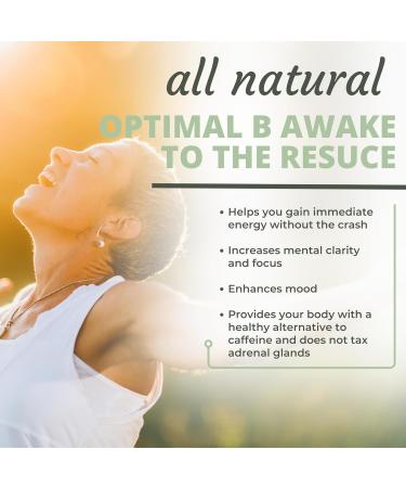Optimal Health Systems B Awake | Super B Vitamin/Energy Blend & Whole Foods + Enzymes & Probiotics for Absorption | 90 Capsules - Buy Online on GoSupps.com