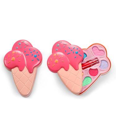 LORENAY Icicle Makeup Palette for Girls includes 5 eyeshadows lipstick and applicator with a safe and fun design that every girl will love - Buy Online on GoSupps.com