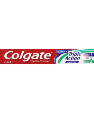  Colgate Colgate Triple Action Toothpaste 75ml - Buy Online on GoSupps.com
