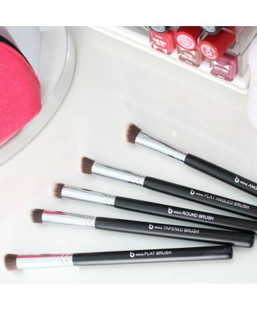 Kabuki Concealer Brush Under Eye - Beauty Junkees Mini Tapered Blending Brush for Undereye Makeup - Vegan Synthetic Bristles - Buy Online on GoSupps.com