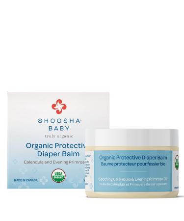Organic Diaper Balm for Sensitive Skin  Baby Diaper Rash Cream  Gluten-Free  Fragrance-Free  Hypoallergenic  100% Biodegradable - Shoosha