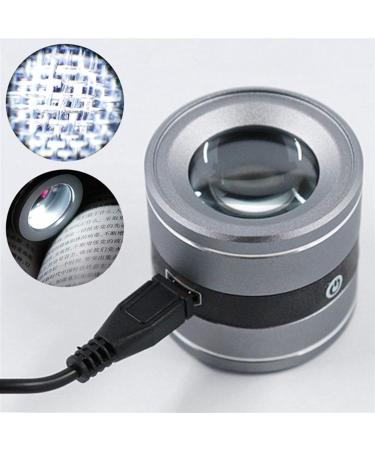 Lightweight Magnifying Glass Hand-Held Portable 10X High-Definition Magnifying Glass with Led Light for The Identification of Ziguang Currency Counterfeit Lofty Ambition - Buy Online on GoSupps.com