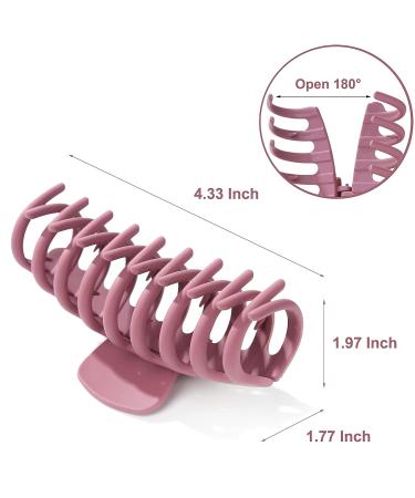 8 Pcs 4.3 Inch Multicolor Hair Claw Clips for Thick Hair - Strong Grip, Large Size - Women's Styling Accessories for Daily Use - Buy Online on GoSupps.com