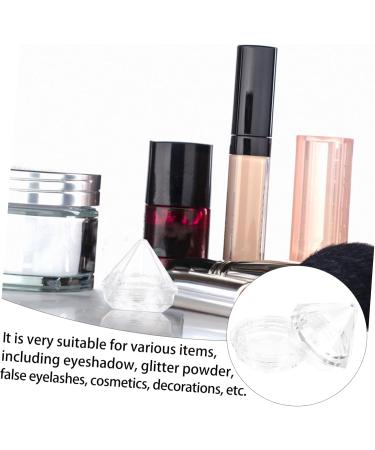 NOLITOY 60 Pcs Eye Shadow Bottle Eyeshadow Mini Empty Plastic Jars Nails Powder Boxes Blush Accessories 3x3cmx2pcs transparent colorx2pcs - Buy Online on GoSupps.com