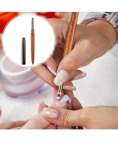 Nail Brushes For | Tool - Sandalwood Nail Polish Brush For Thin Details Fine Drawing Long Lines Home Use And Professional Nail Salon K - Buy Online on GoSupps.com