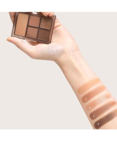 HINCE All-Round Eye Palette - 5 Highly-Pigmented Neutral Eyeshadows for Warm Makeup | Creamy Matte Shimmer & Glitter Formula - LATE AUTUMN Edition - International Shipping Available - Buy Online on GoSupps.com