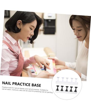 minkissy 2 Sets Nail Holder Professional Manicure Set Professional Manicure Kit Nail Art Practice Stand Nail Art Display Stand Crystal Display Stand Nail Practice Stand Nail Stand Metal 2.4X1.4X1.4CM Assorted Color 1 - Buy Online on GoSupps.com