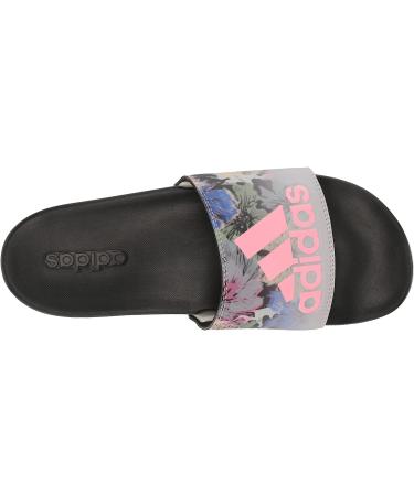 adidas Women's Adilette Comfort Slide Sandal 8 Grey/Bliss Pink/Black - Buy Online on GoSupps.com