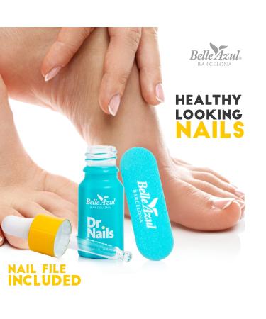 Belle Azul Dr. Nails Anti-Fungal Treatment - 10 ml Nail Polish with Organic Argan & Tea Tree Oil - Strengthen & Protect Your Nails - Made in Spain - Buy Online on GoSupps.com