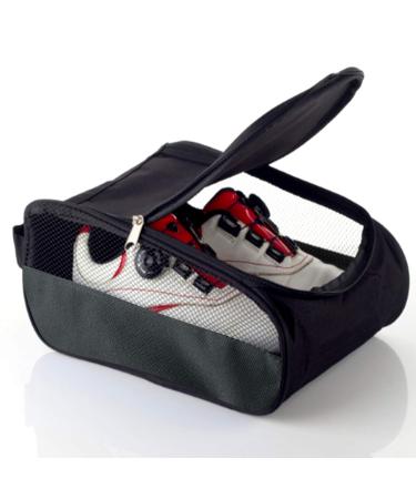 Getfitsoo Golf Shoe Bag, Gray Golf Shoes Bags Men/Women Outdoor Zippered Carrier Bags with Ventilation Sport Shoes Bag Travel Shoe Bags (Grey) Gray Common