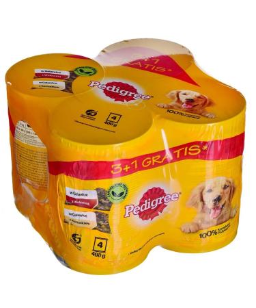 Pedigree Wet Food Chicken Beef 4 x 400 g