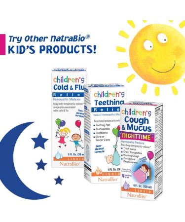 NatraBio Children's Cough & Mucus â€“ Alcohol-Free Yummy Berry Flavor (4 fl oz) | Natural Relief for Ages 4+ - Buy Online on GoSupps.com