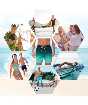 Decorie Men's Quick-Drying Swim Shorts - L Green Boardshorts with Mesh Lining for Ultimate Comfort - Buy Online on GoSupps.com