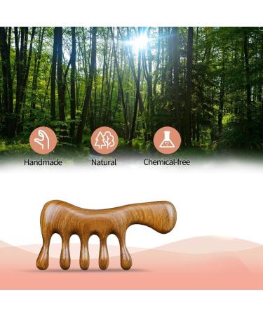 ZDDP Hand Massager for Scalp Relaxation - Portable Brown Gua Sha Tool for Hair and Scalp Massage - Buy Online on GoSupps.com