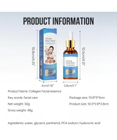 Collagen Face Serum - Hydrating Anti Aging Serum for Face with Ceramide NP & Panthenol - Plumping Skin Care Essence to Reduce Fine Lines & Wrinkles - Daily Moisturizer for Dry Skin 1 fl oz (1pcs) 1 Fl Oz (Pack of 1) - Buy Online on GoSupps.com