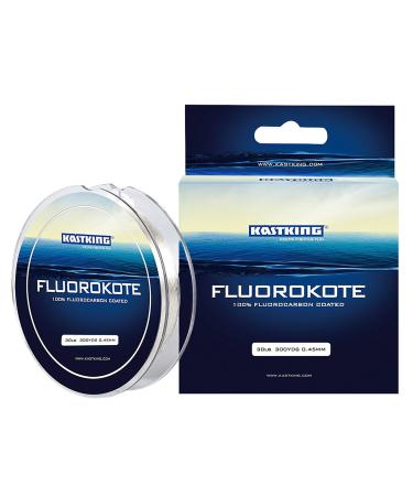 KastKing FluoroKote Fishing Line - 100% Pure Fluorocarbon Coated - 300Yds/274M 150Yds/137M Premium Spool - Upgrade from Mono Perfect Substitute Solid Fluorocarbon Line 4LB(1.81KG) 0.18mm-300Yard