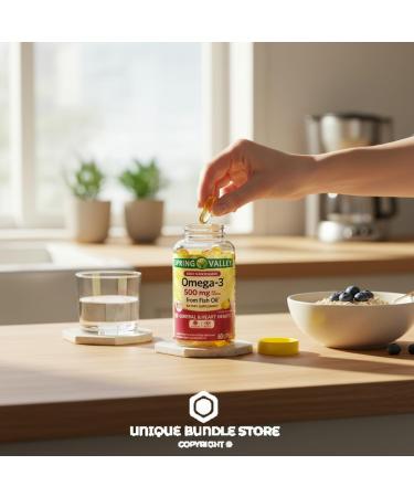 Omega-3 Fish Oil 500mg 60 Softgels Omega 3 Supplement for Men and Women Magnesio DHA EPA Daily Lemon Flavor Softgels Gluten Free (Pack of 2) - Buy Online on GoSupps.com