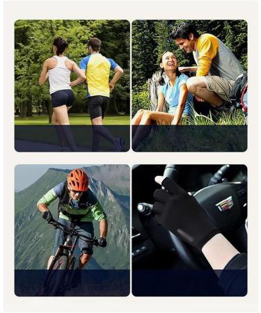 SunnyJuly Compress Bamboo Arthritis Gloves Premium Bamboo Gloves Anti-Slip Glue dot Gloves for Work Fingerless Women Men Gray Spots X-Large - Buy Online on GoSupps.com