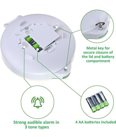 EDOSO Smart Automatic Pill Dispenser Model 2021 - 9 Alarms - Large Display - English Rings - 2 Locks - High Capacity - Buy Online on GoSupps.com