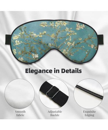 BREAUX Almond Blossom Print Sleeping Eye Mask | Double-Sided Blackout Travel Mask for Ultimate Comfort - Buy Online on GoSupps.com