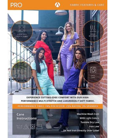 Adar Pro Women's Ultimate Yoga Jogger Scrub Pants - Medium Black | High-Quality Scrubs - Buy Online on GoSupps.com