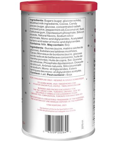 Tim Hortons Candy Cane Hot Chocolate Beverage Mix Limited Time Offer 450g Can & Apple Cinnamon Tea Bags Herbal Tea Decaffeinated 20 Count Flavored Drink Concentrate+Apple Cinnamon Tea - Buy Online on GoSupps.com
