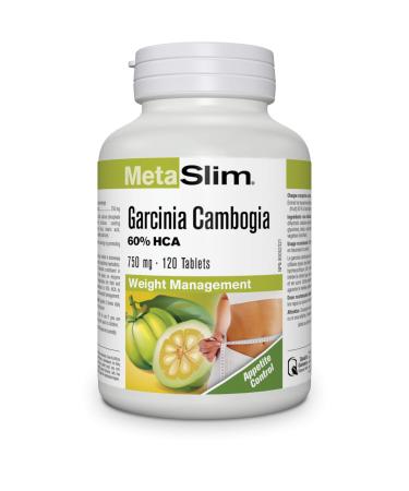 Webber Naturals MetaSlim Garcinia Cambogia Tablet 750 mg 120 Count